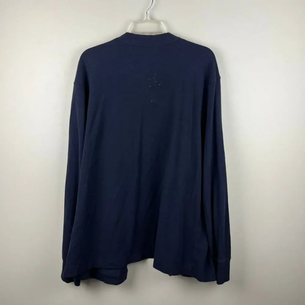 Polo By Ralph Lauren Cotton Mesh V-Neck Cardigan Size XL